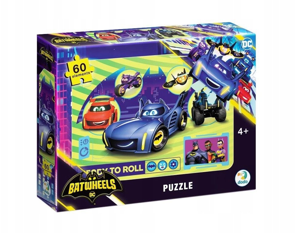 Puzzle 60 Batwheels Chcą się bawić