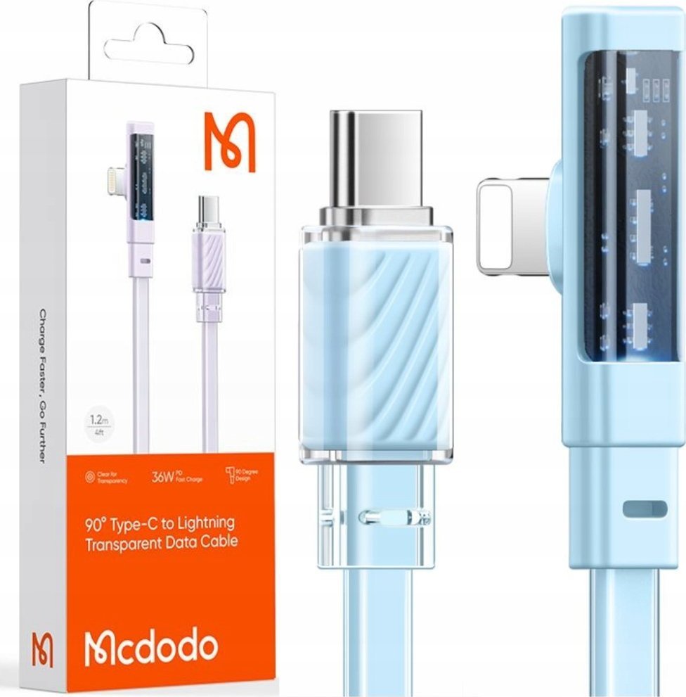 Kabel USB Mcdodo USB-C - Lightning 1 m Niebieski