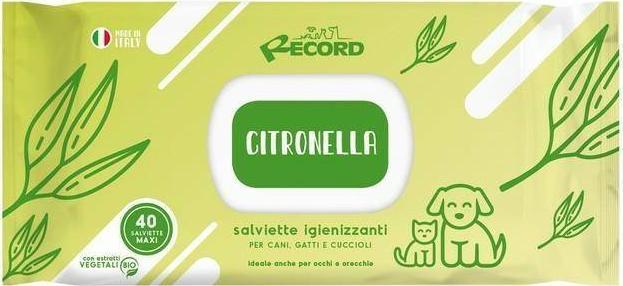 Record Italy RECORD CHUSTECZKI NEW TRAWA CYTRYNOWA XL 40szt ANTYBAKTERYJNE