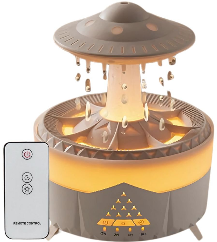 Nawilżacz powietrza dyfuzor zapachowy lampa led w kształcie ufo z pilotem