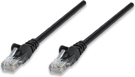 Intellinet Network Solutions PATCH CORD CAT5E UTP 0,5M CZARNY 100% MIEDŹ (318143)