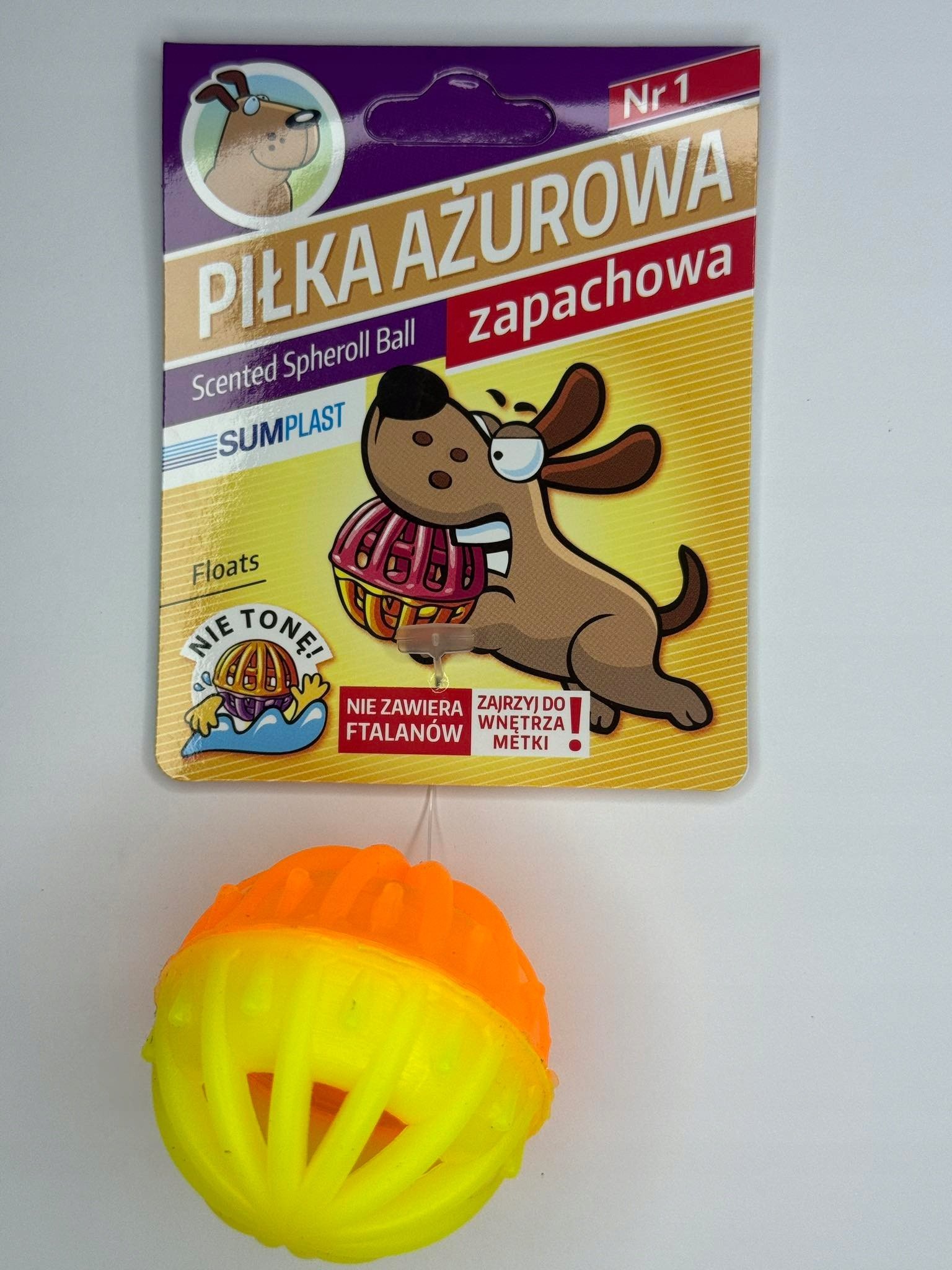 Sum Plast SUM-PLAST ZABAWKA PIŁKA AŻUROWA 1 /4