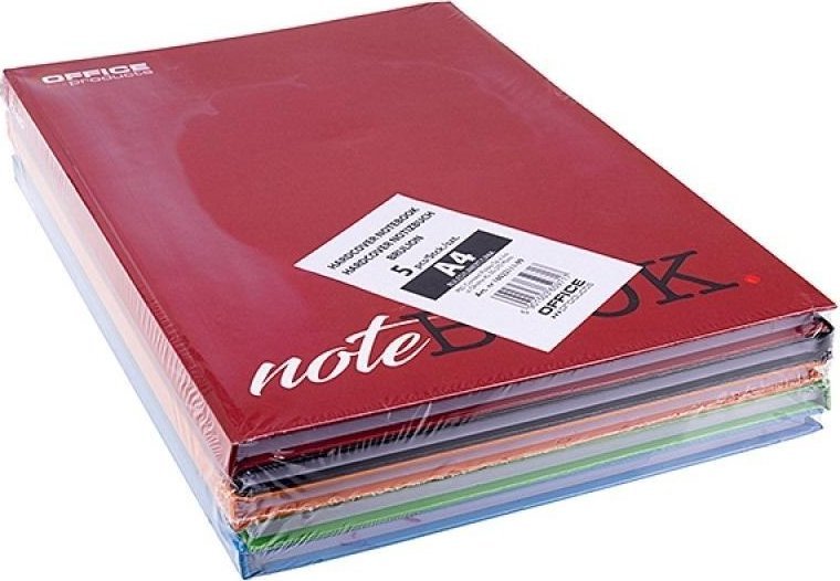 Brulion A4/96K linia mix kolorów (5szt)