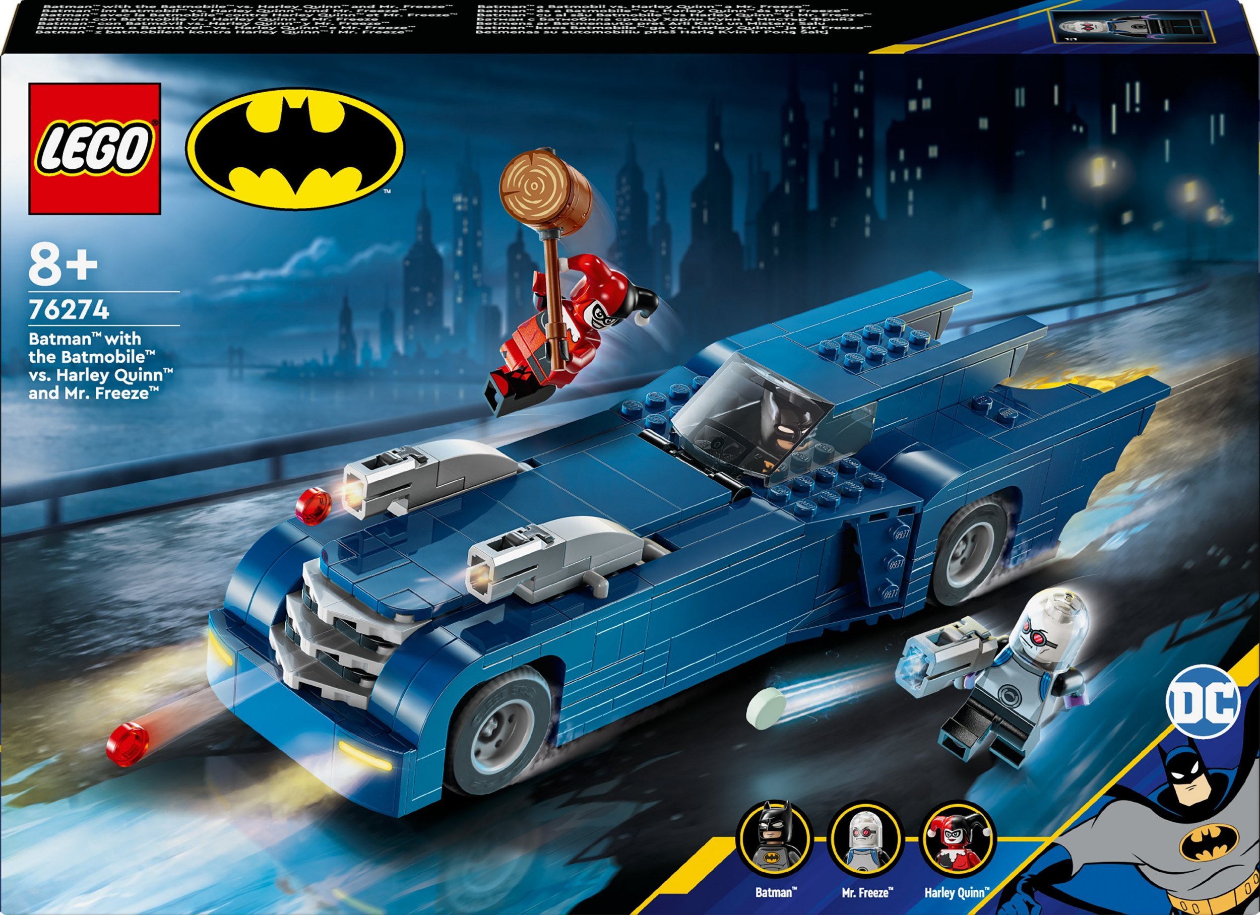 LEGO DC Batman™ z batmobilem kontra Harley Quinn™ i Mr. Freeze™ (76274)