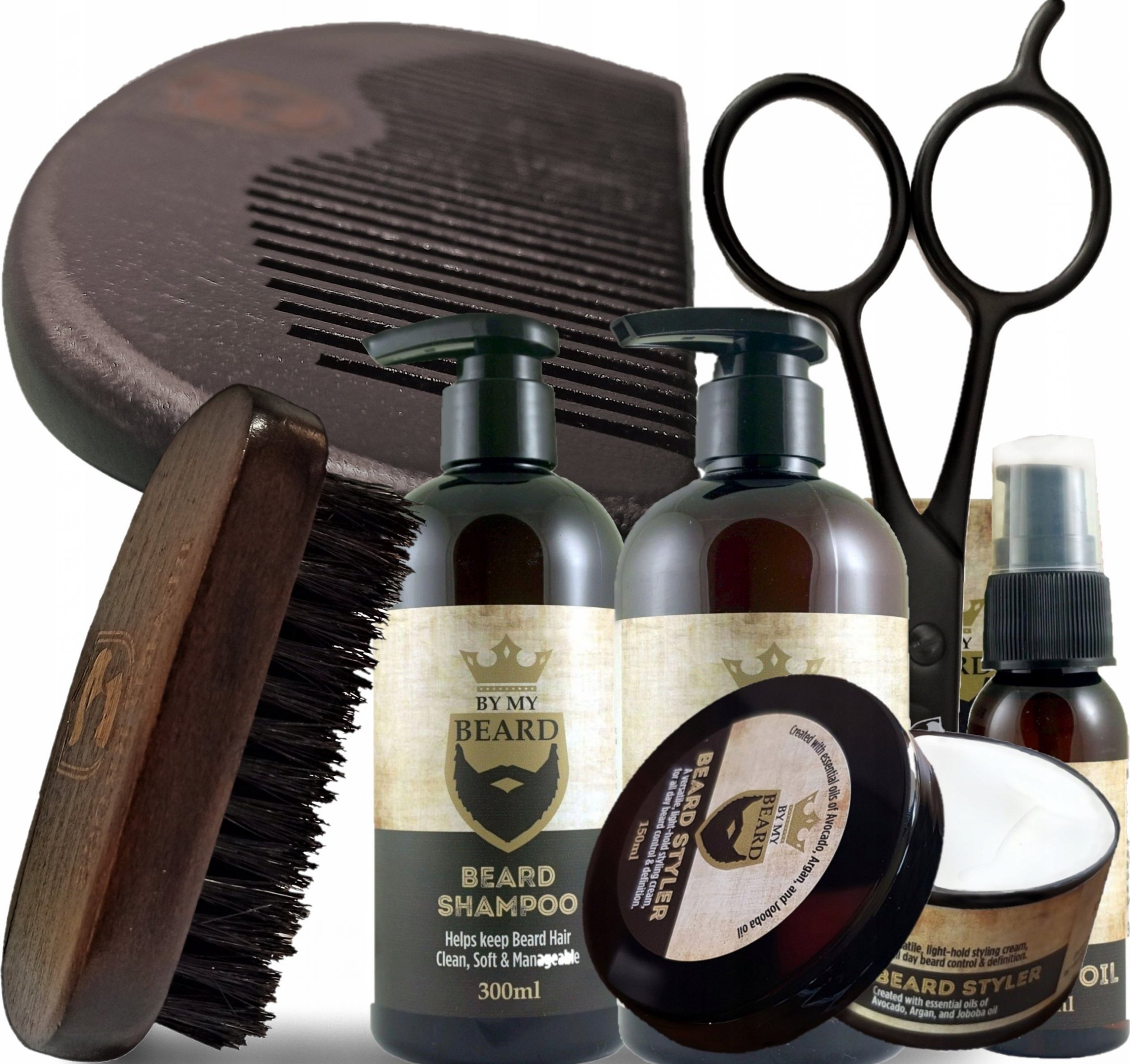 Beard Bross Zestaw BY MY BEARD Grzebień szczotka do brody