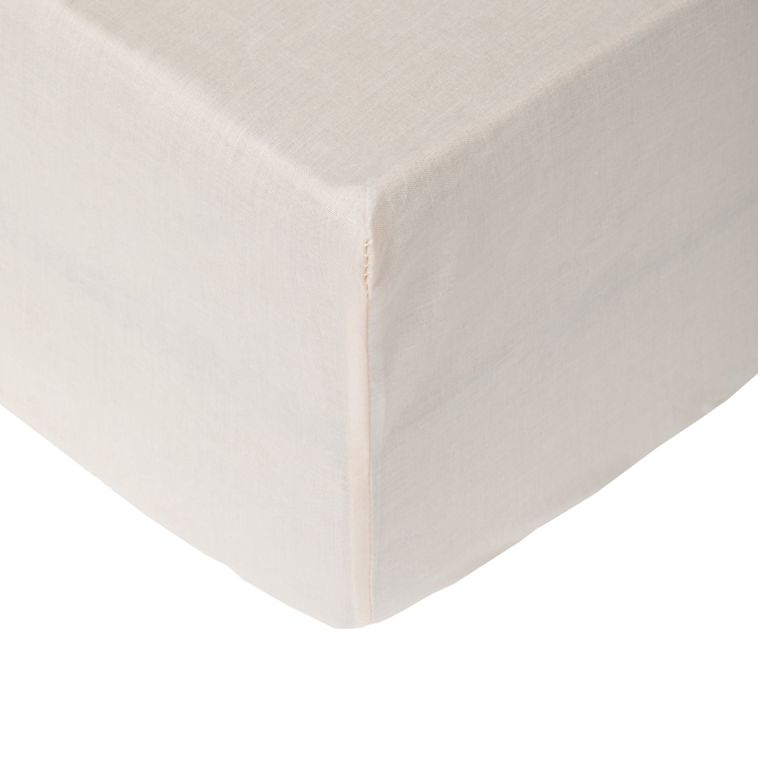 FITTED SHEET SATEEN 140X200+25 BEIGE