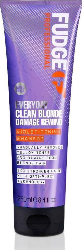 Fudge FUDGE_Every Day Clean Blonde Damage Rewind Shampooo regenerujący i lekko tonujący szampon do włosów blond 250ml