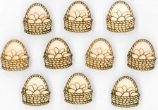 FANDY Naklejki drewniane koszyczki