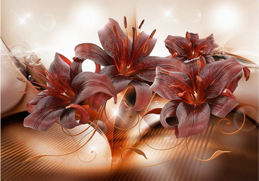 DecoNest Fototapeta - Płomienny temperament - 250X175