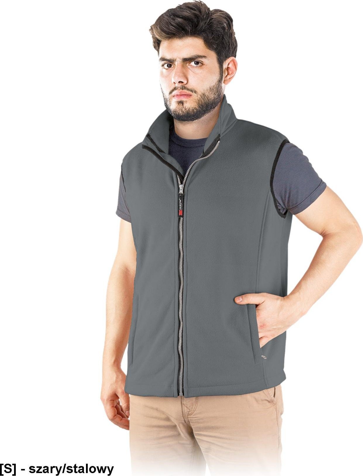 R.E.I.S. VHONEY-M - kamizelka ochronna - szary/stalowy 2XL