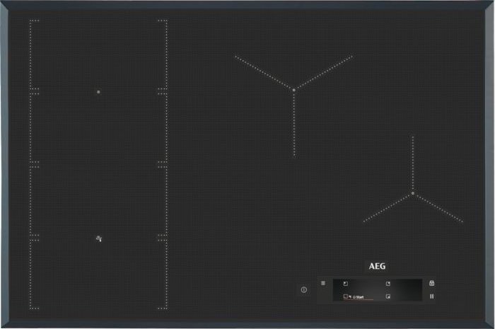 Płyta grzewcza AEG-Electrolux AEG IAE84851FB grafitowa płyta indukcyjna 80 cm MaxiSense, SenseFry, Bridge i PowerSlide