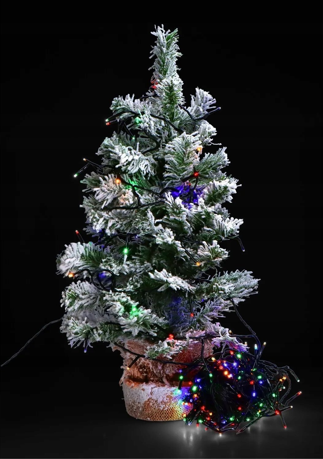 Lampki choinkowe LED 240L 18M MULTI/GREEN 8F IP44 TIM