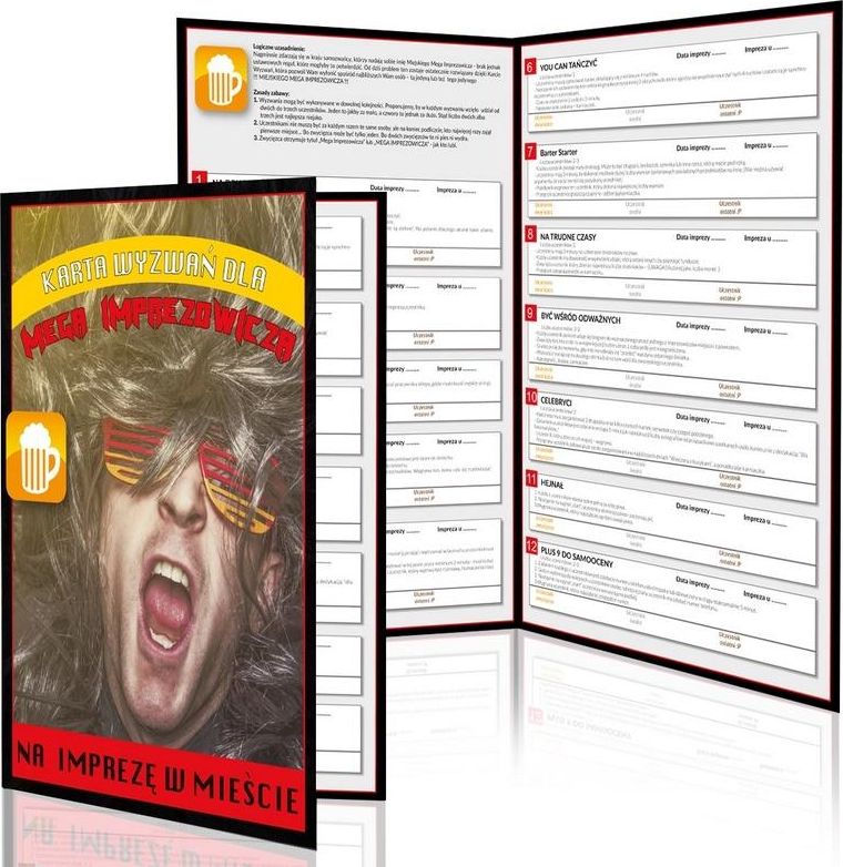 GrajmyRazem Karta wyzwań dla mojego imprezowicza w mieście