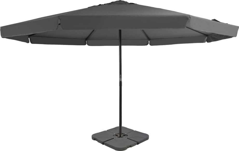 vidaXL Parasol ogrodowy z przenośną podstawą, antracytowy