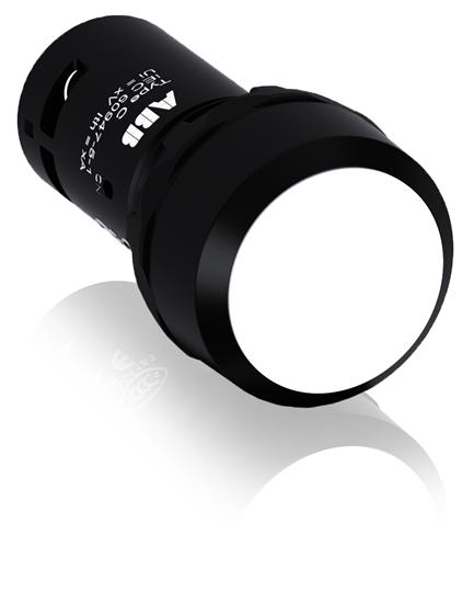 ABB Przycisk wklęsły 1NO biały - 1SFA619100R1015