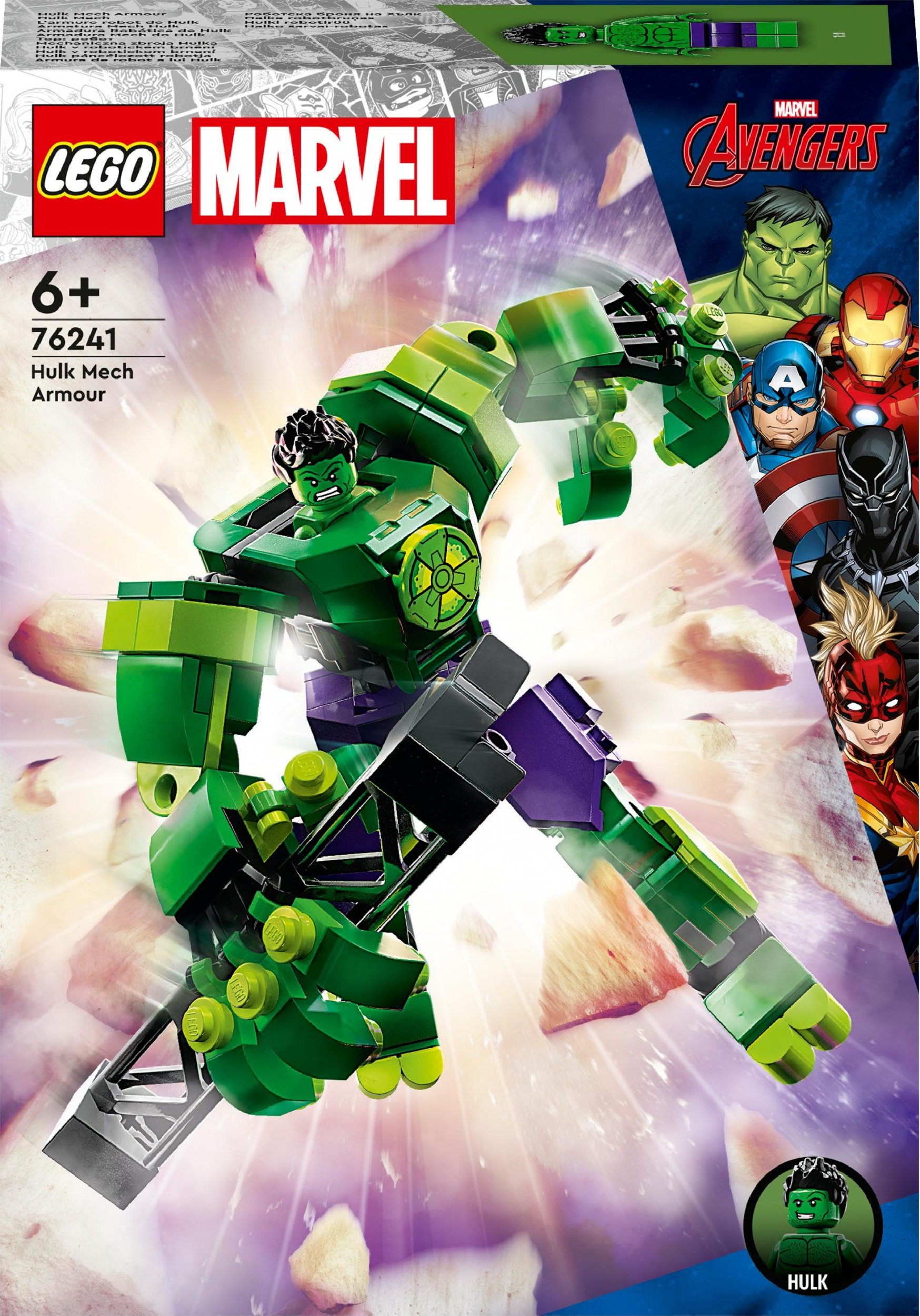 LEGO Marvel Mechaniczna zbroja Hulka (76241)