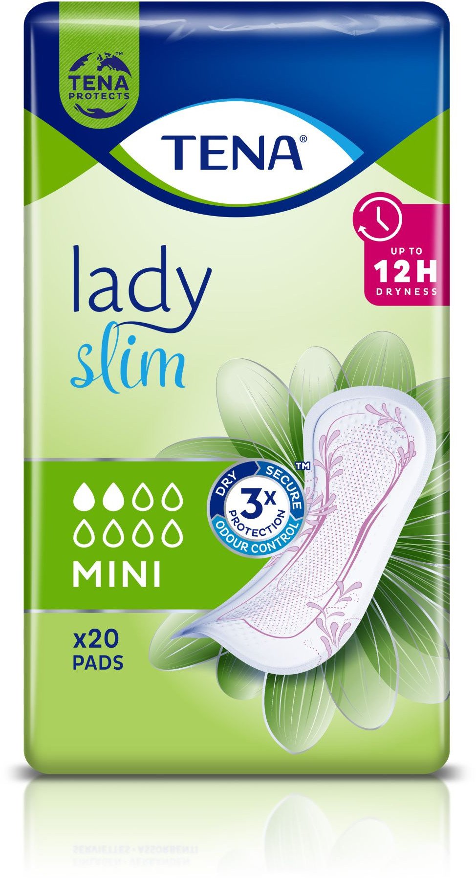 TENA Lady Slim Mini, specjalistyczne podpaski, 20 sztuk