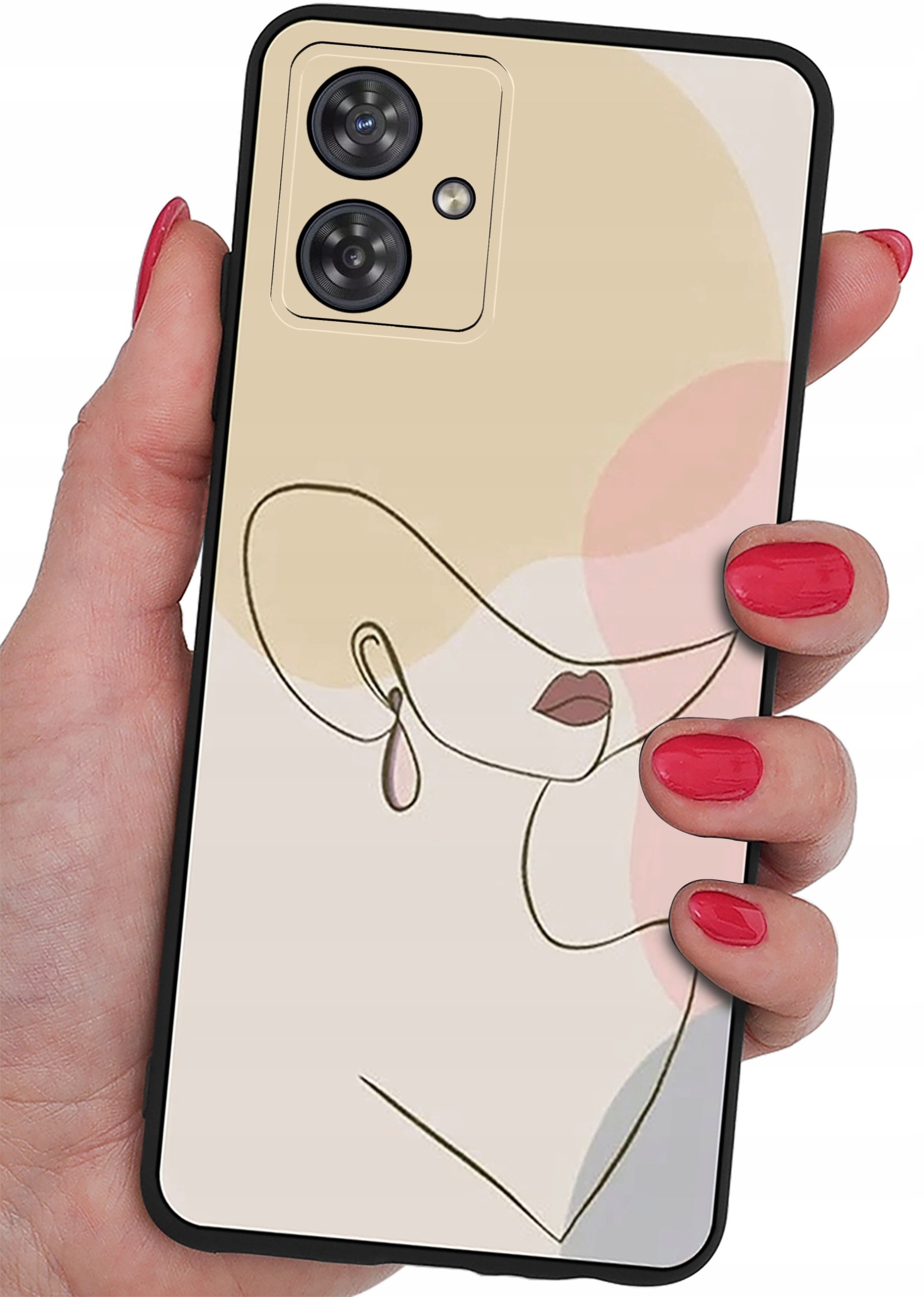 Etui do Motorola Moto G54 5G|Power Edition CASE WZORY MATT PLECKI +SZKŁO 9H