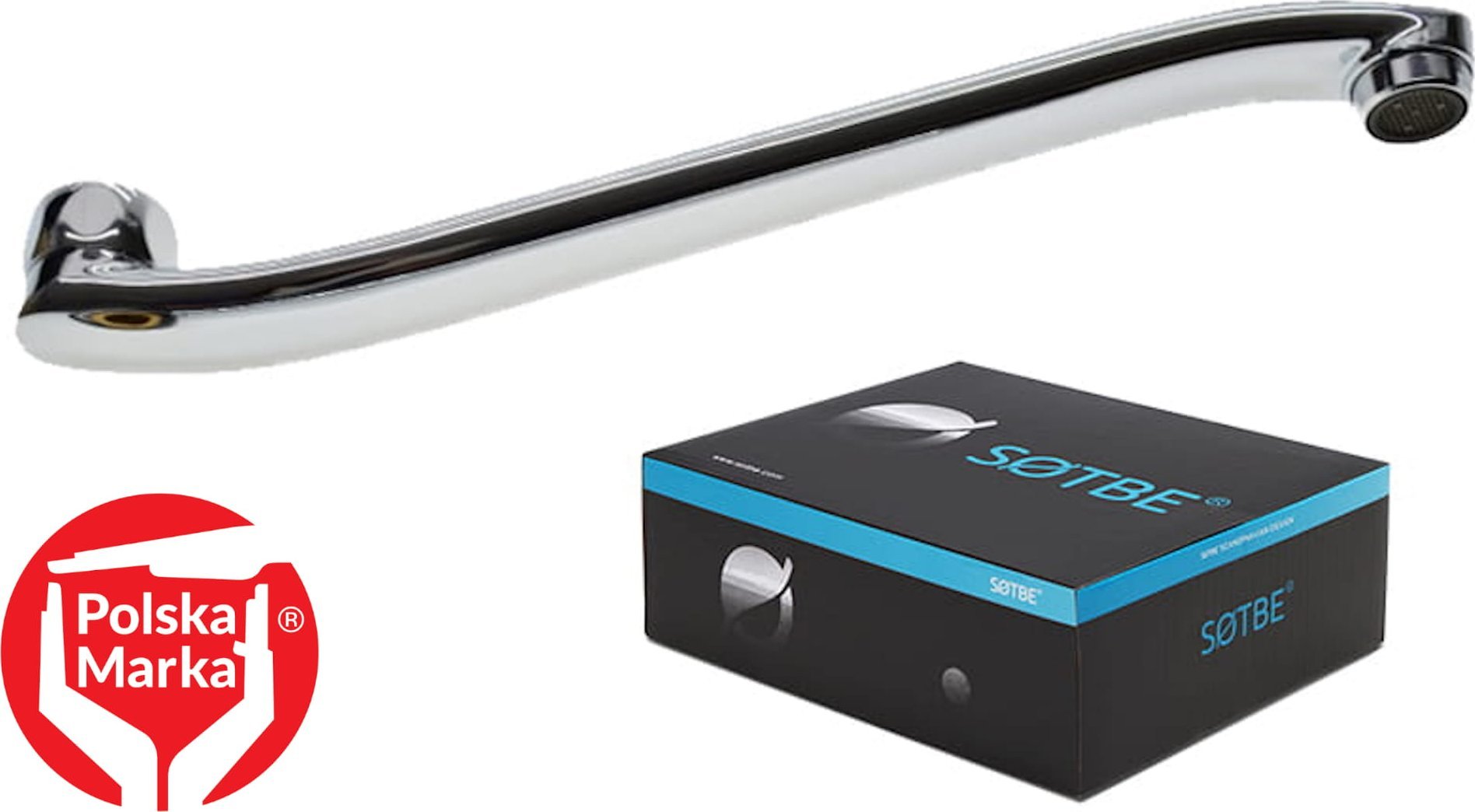 Wylewka Sotbe SOTBE LARK FALA 35 wylewka do baterii ściennej