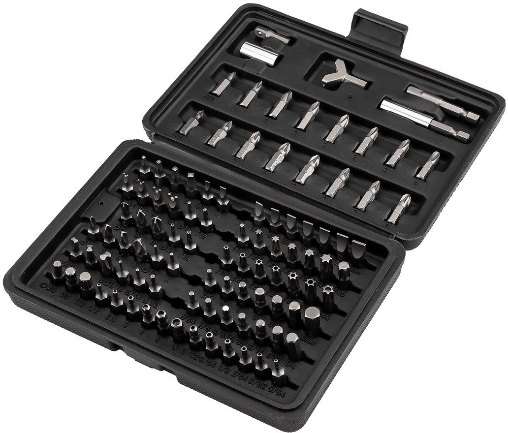 Zestaw bitów 25 mm, z uchwytem magnetycznym 60 mm, 100 szt.