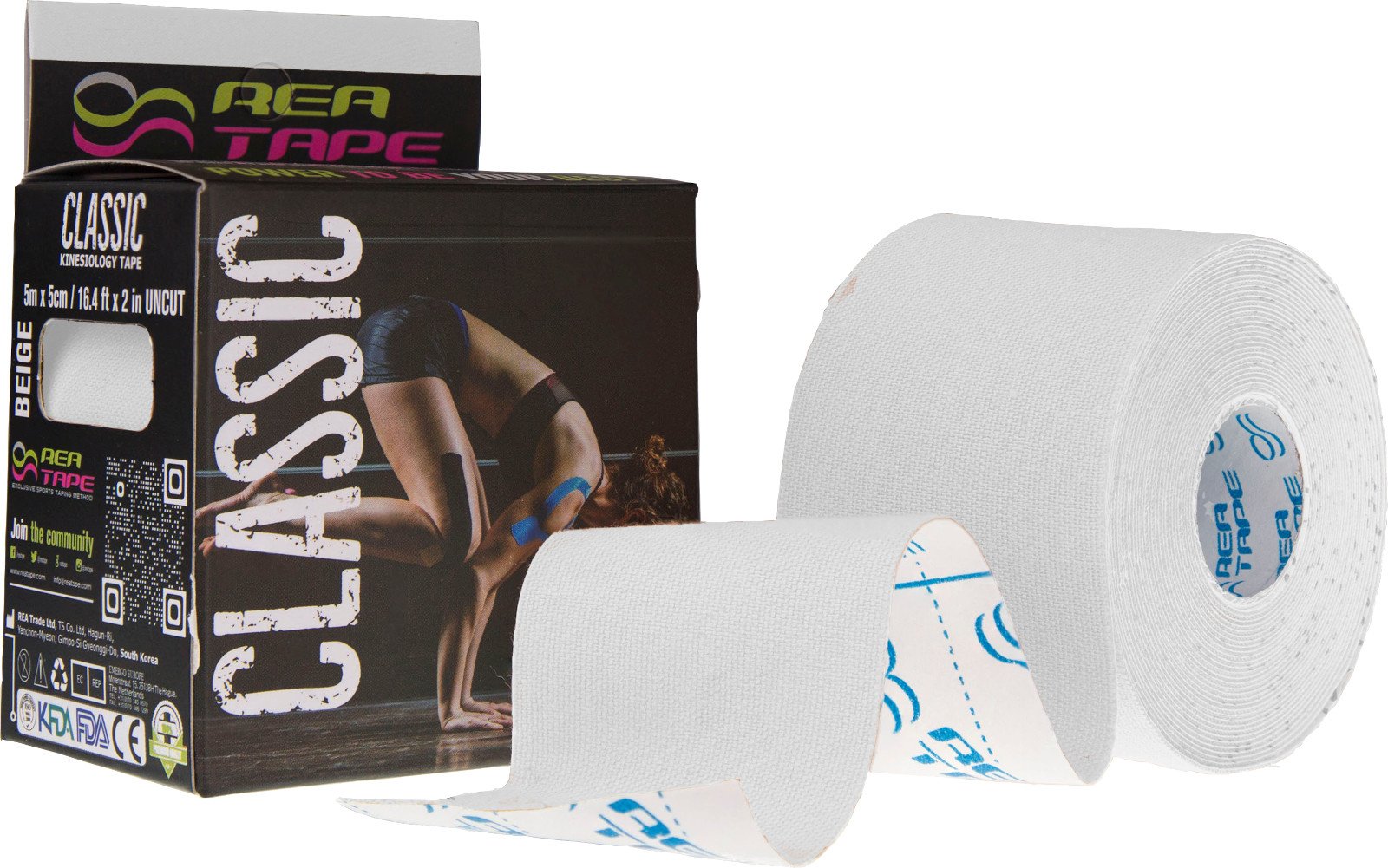 REA TAPE Classic (Biały) 5x5cm 1szt