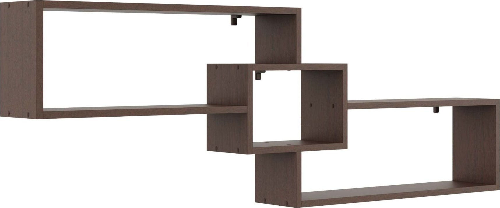 Tyletegotu Półka ścienna na książki, dekoracje, 159x18x54 cm, wenge, mat