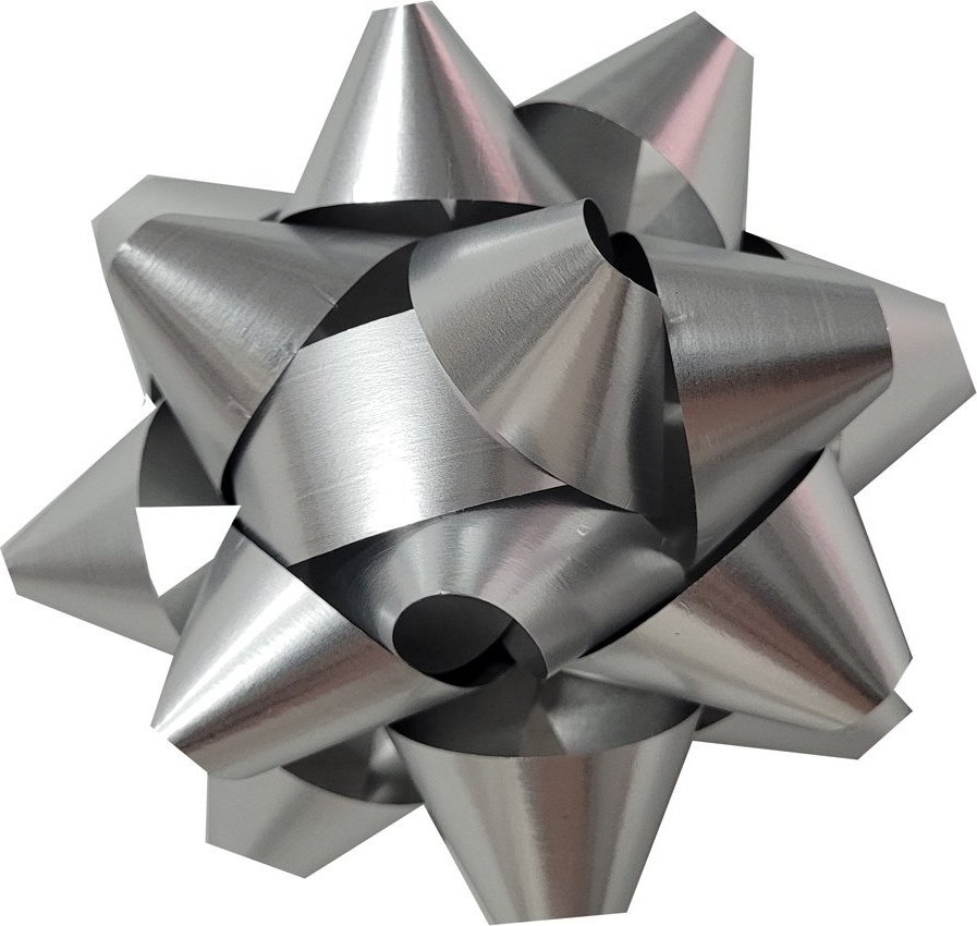 Fastima Rozetka Srebrna KOKARDA do prezentów 5,5cm 6MM