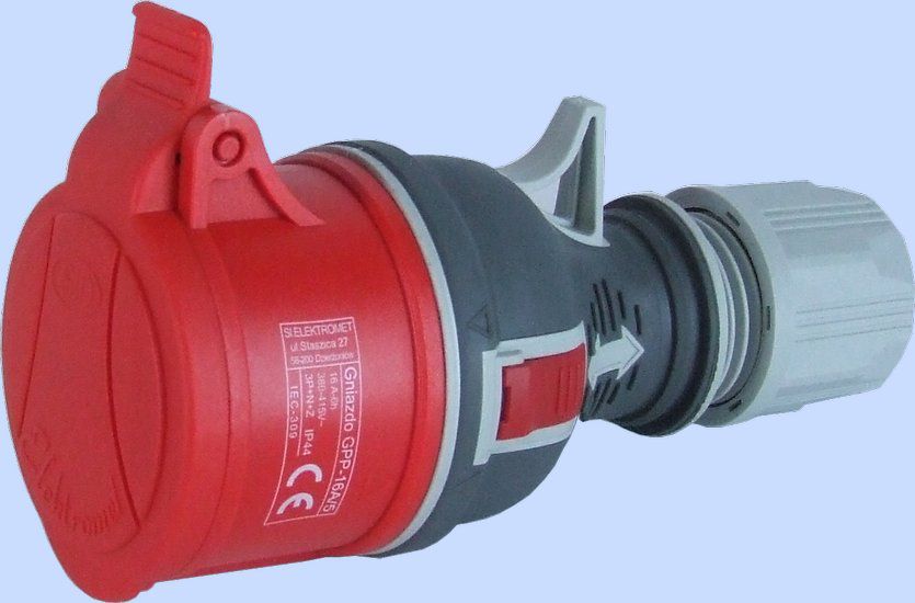 Elektromet Gniazdo przenośne 16A 400V 5P IP44 (921870)