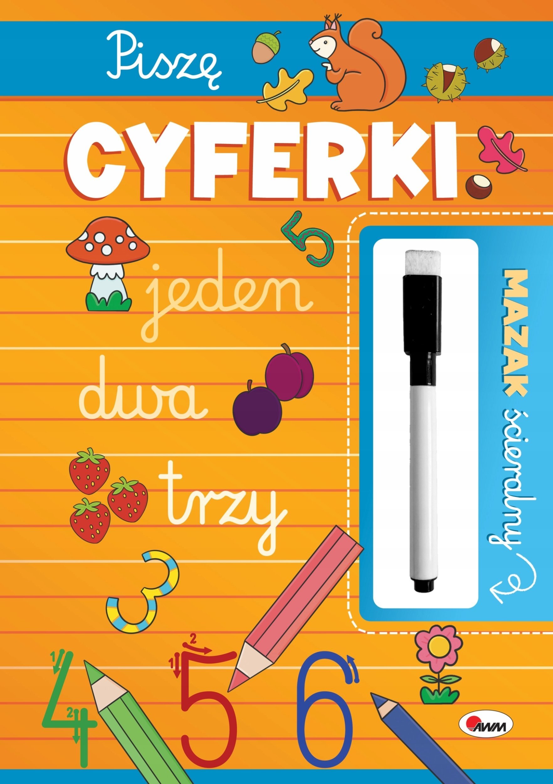 Mazak ścieralny piszę cyferki 15727