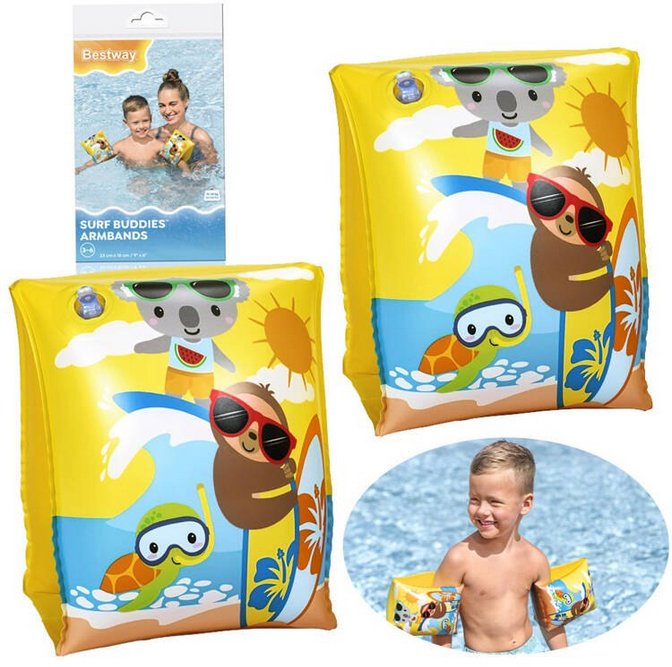 32042 RĘKAWKI DO PŁYWANIA PŁYWACZKI DLA DZIECKA DZIECI LENIWIEC BESTWAY 3-6LAT