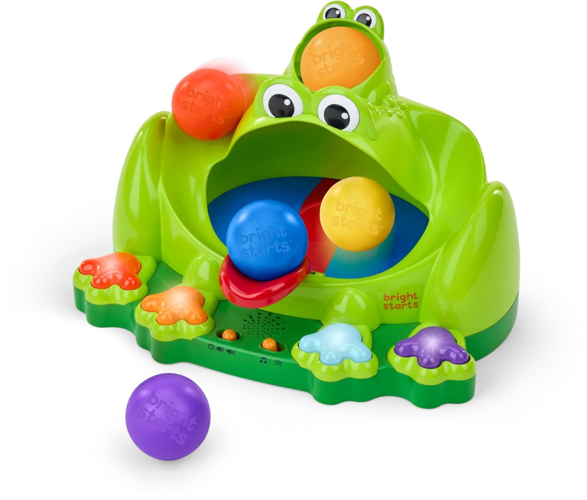 Clementoni BRIGHT STARS interaktywny działania zabawka Poppin&amp#039 Ball Frog 17159