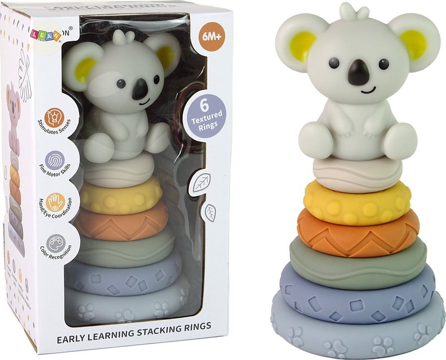 LeanToys Piramida Koala dla Niemowląt