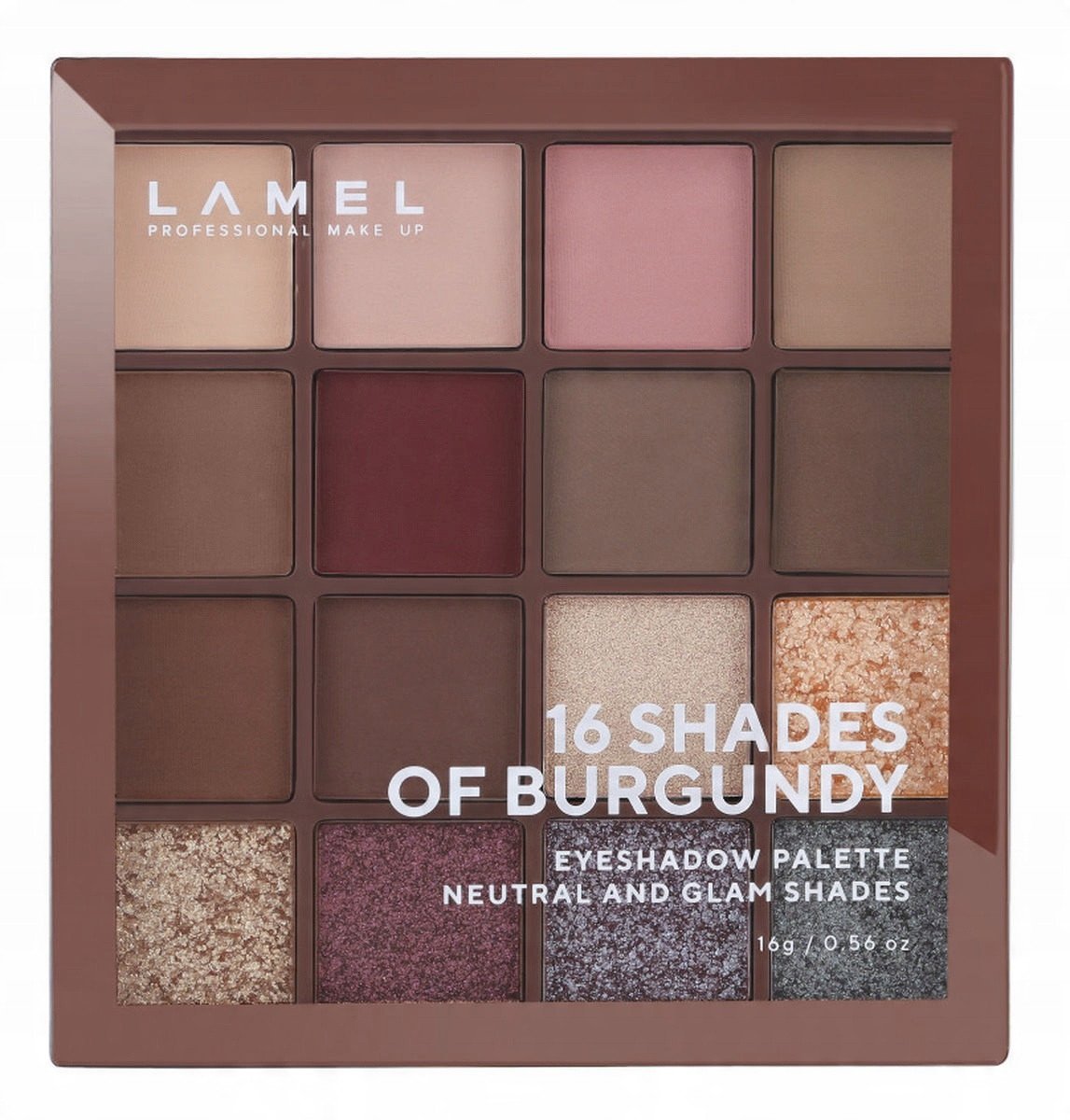LAMEL Paleta cieni Shades of Burgundy No. 16-4&
