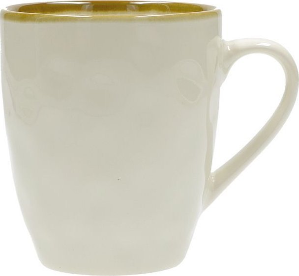 NPC Polska Rose&Tulipani Zestaw 4 kubków śniadaniowych z uchwytem z kamionki Concerto 430 ml kość słoniowa