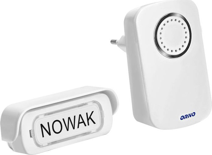 Orno Dzwonek bezprzewodowy ERATO AC, sieciowy, learning system, 32 dźwięki, 100m OR-DB-AX-151