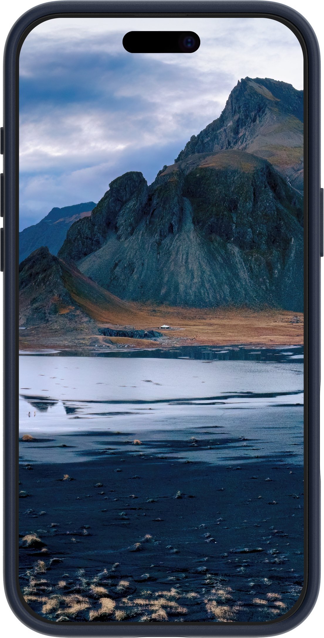 dbramante dbramante1928 Iceland Ultra - Tylny pokrowiec na telefon komórkowy - Stojak - kompatybilny z MagSafe - D3O, Kunststoff - niebieski - do Appl