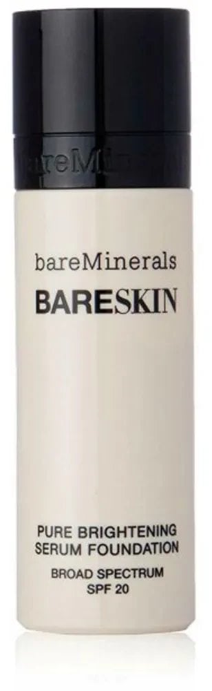 bareMinerals BareMinerals, BareSkin, Paraben-Free, Brightening, Serum Foundation, 01, Porcelain, SPF 20, 30 ml For Women