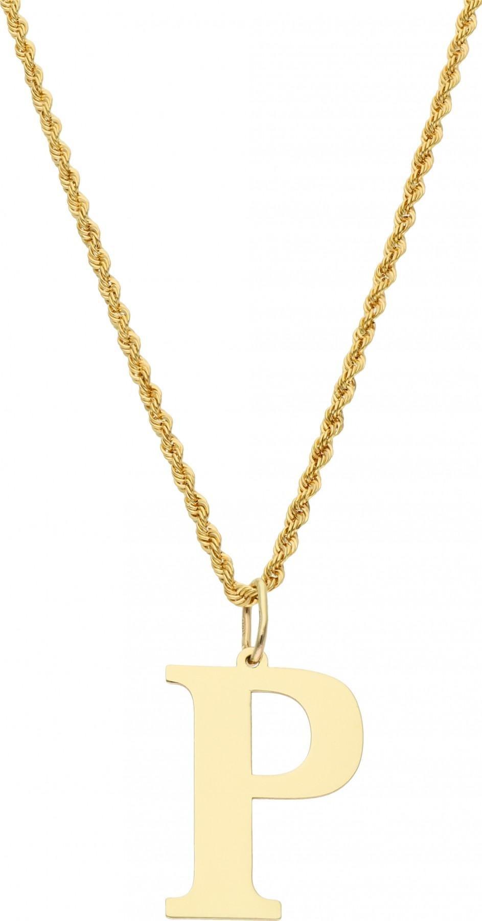 Rosanto Duża złota zawieszka literka P 585 14k