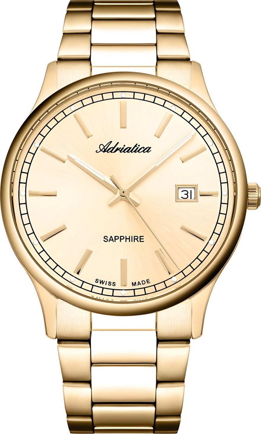Zegarek Adriatica Zegarek męski Adriatica A1293.1111Q złoty
