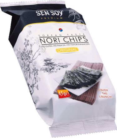 SEN SOY Chipsy Nori Original z solą 4,5g - Sen Soy uniwersalny