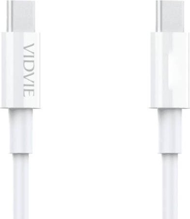 Kabel USB Vidvie USB-C - USB-C 1 m Biały (GSMA0151)