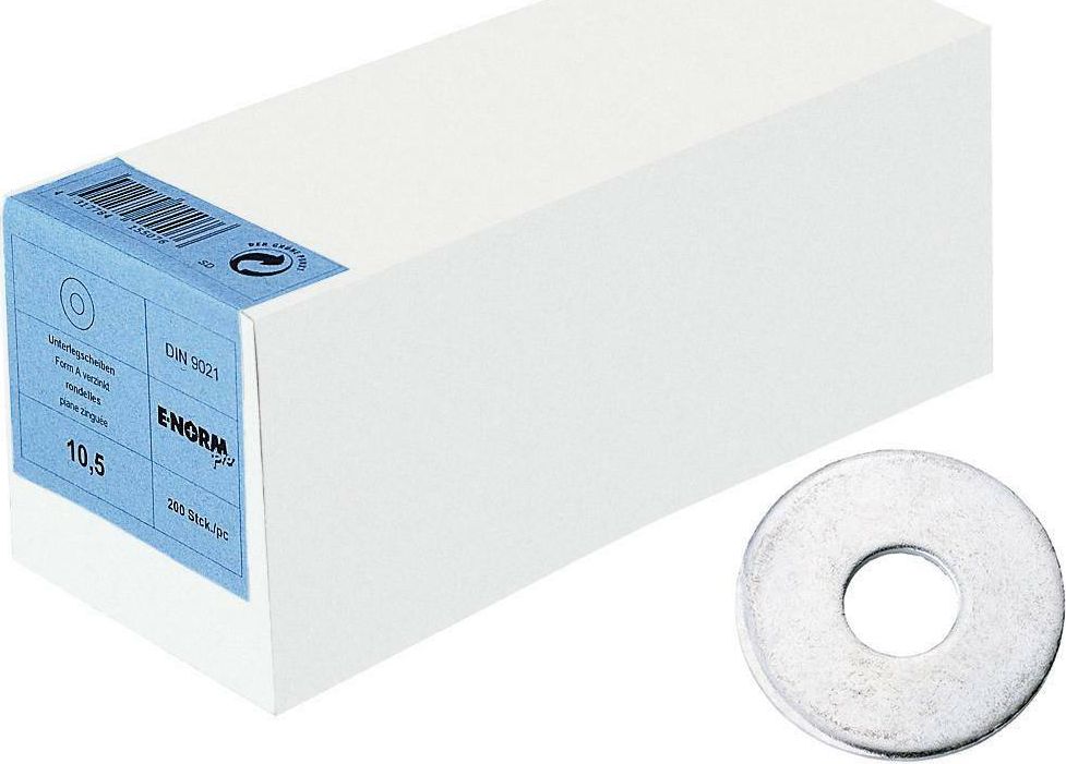 E-NORMpro DIN9021 stal ocynk.galwan.15, male opak. E-NORMpro