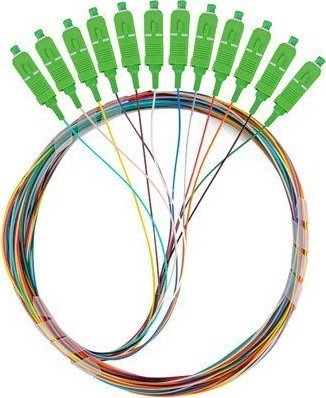 Lanberg Pigtail SM SC/APC Semi Tight 9/125 G657A1 12X2M multikolor