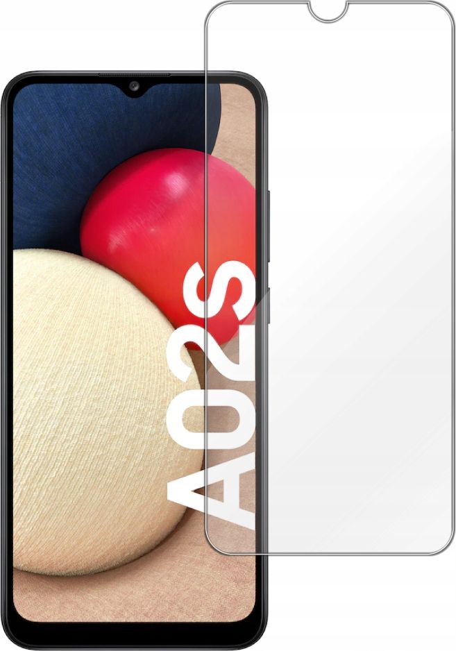 etumi Szkło Hartowane 9H Do Samsung Galaxy A02S | Szybka Szkiełko Ochronne Na Ekran Twarde Płaskie Przód / Ochrona Matrycy Telefonu Glas0160