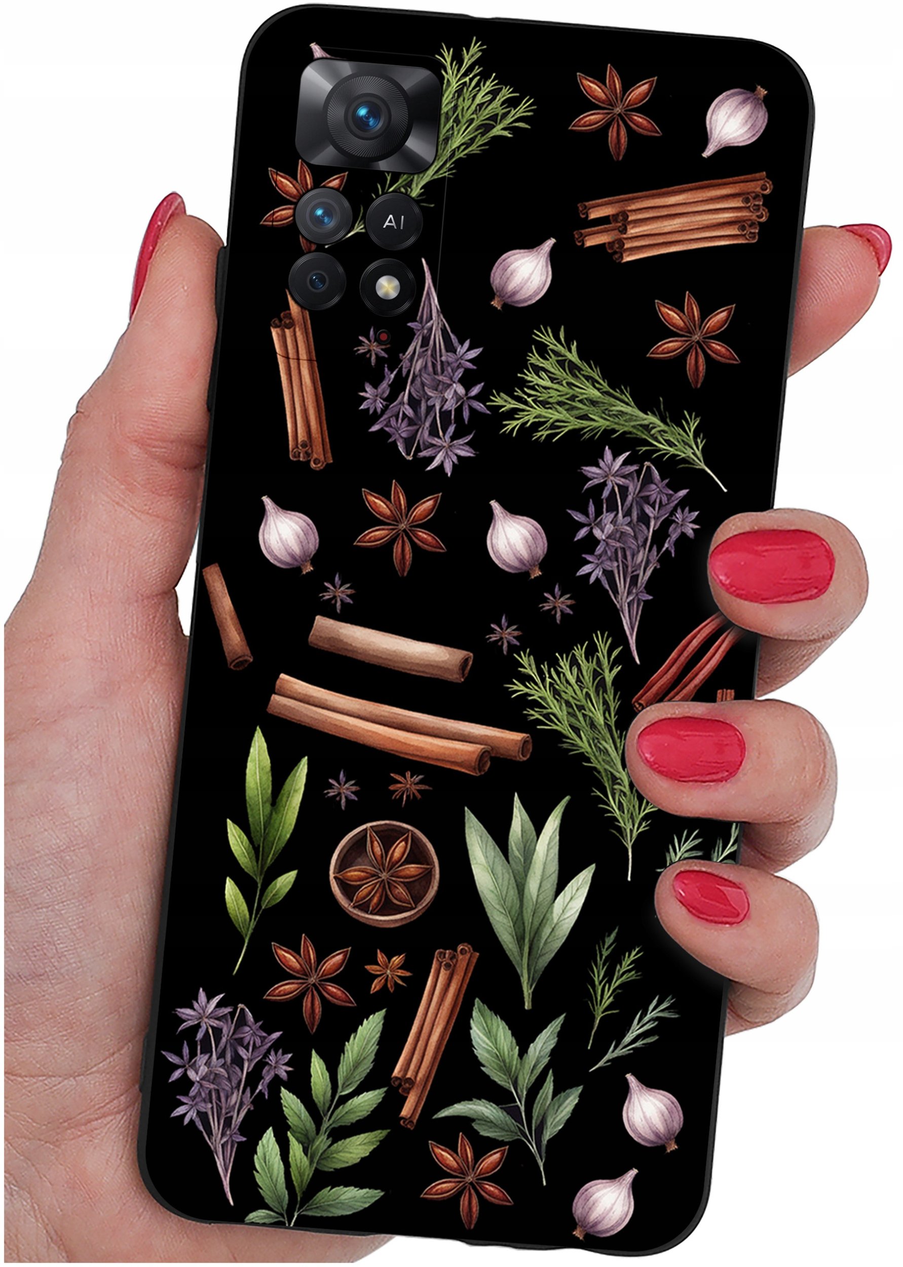 ETUI do Xiaomi Redmi Note 11 Pro | WZORY | SILIKONOWE MATT CASE + SZKŁO 9H