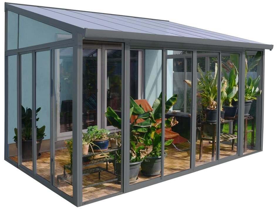 Michelin Altana Palram metal 425 x 295 x 310cm altana ogrodowa zimowa wiata oranżeria