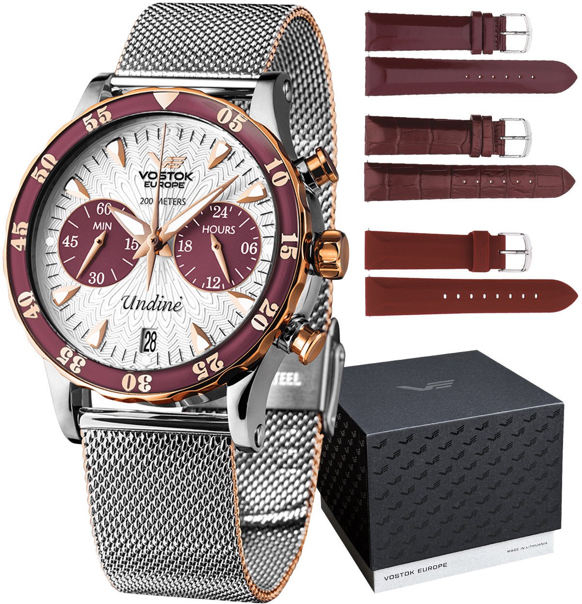 Zegarek damski Vostok Europe VK64-515E567B srebrny