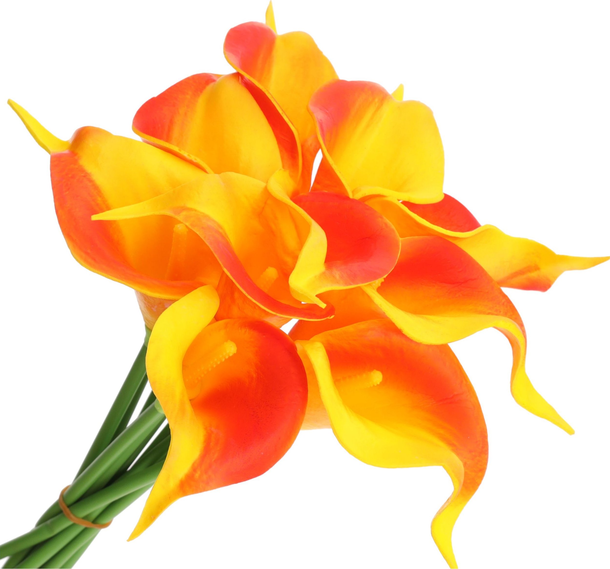 Sztuczne KWIATY BUKIET dekoracyjny KALIA ozdobne gałązki CALLI do WAZONU