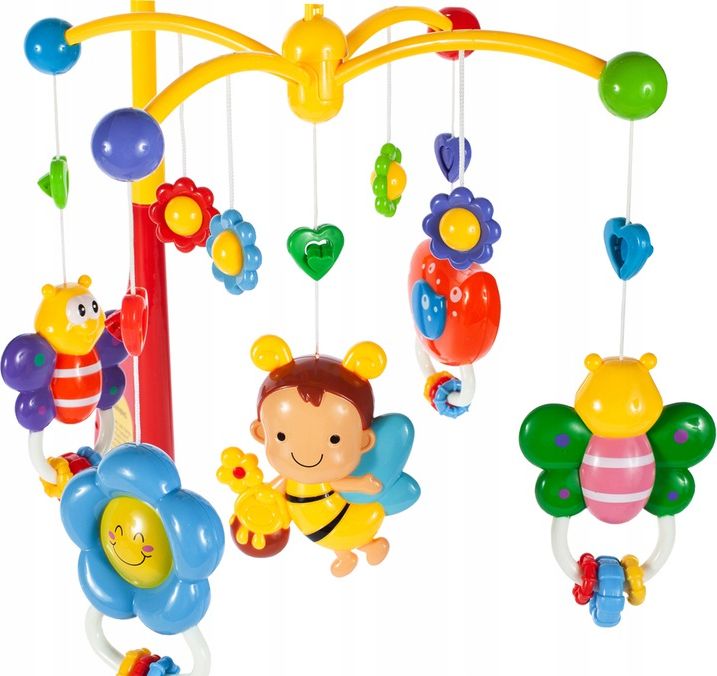 MalPlay Karuzelka do Łóżeczka z Pszczółkami i Motylkami