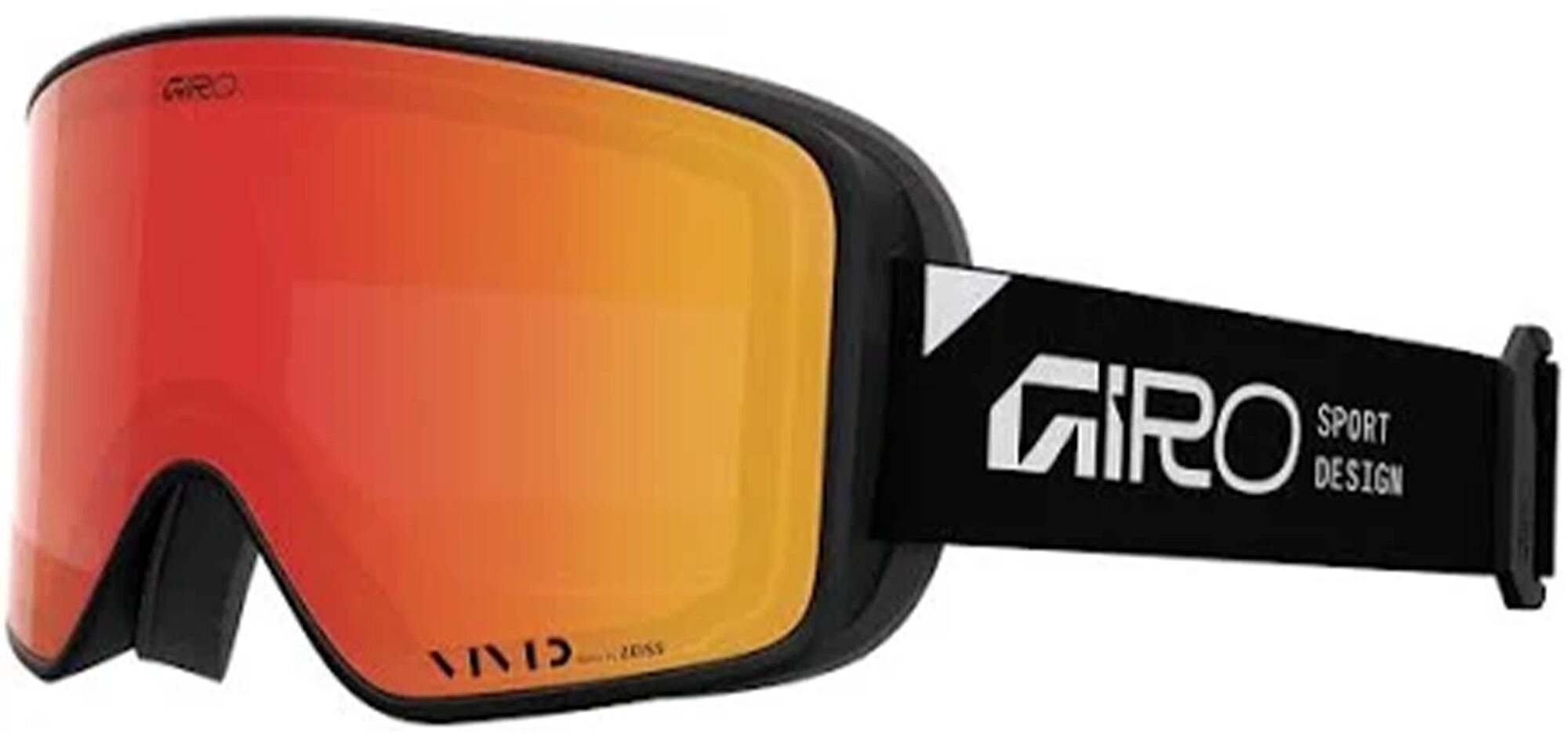 Giro Gogle zimowe GIRO METHOD BLACK STACKED (Cylindrical) (Lustrzana szyba kolorowa VIVID-Carl Zeiss EMBER 19-42% S2 + Lustrzana szyba kolorowa VIVID-